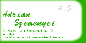 adrian szemenyei business card