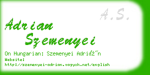 adrian szemenyei business card